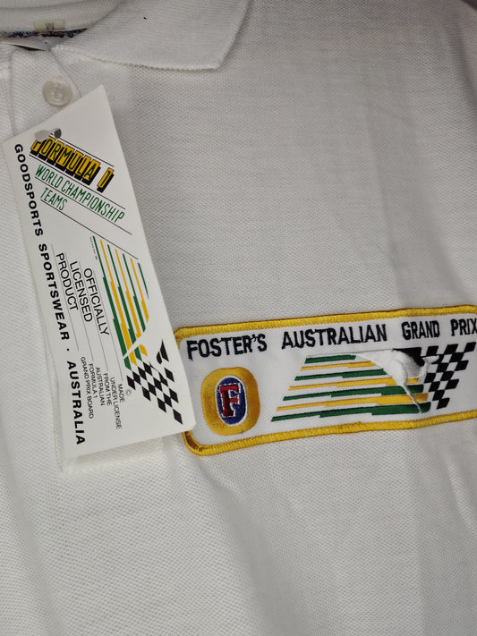 1991 Adelaide grand prix polo shirt deadstock Australian Goodsports fosters F1 formula 1
