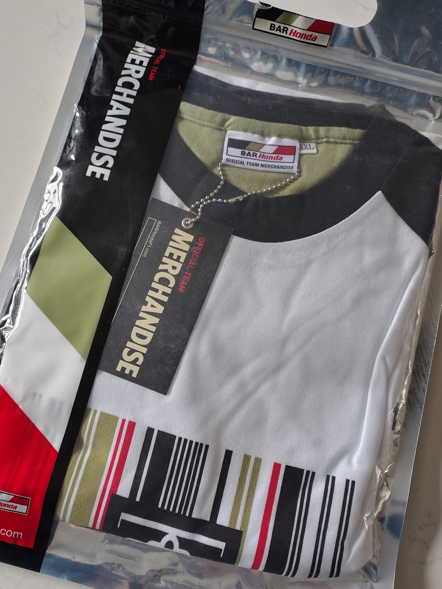 2004 BAR Honda BARcode t-shirt mens XXL original merchandise New in pack