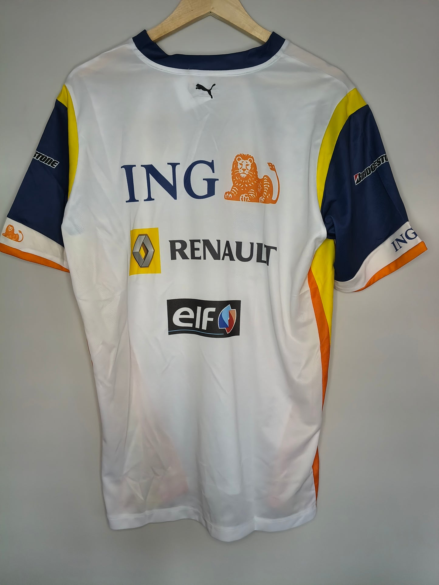 2008 ING Renault F1 team Puma t-shirt Fernando Alonso official