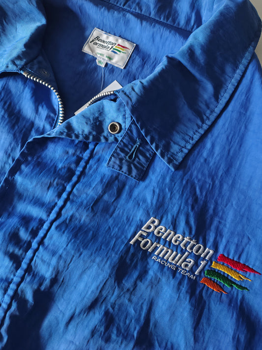 1990s Benetton Formula 1 F1 lightweight grid Jacket Grand Prix Renault Official formula one