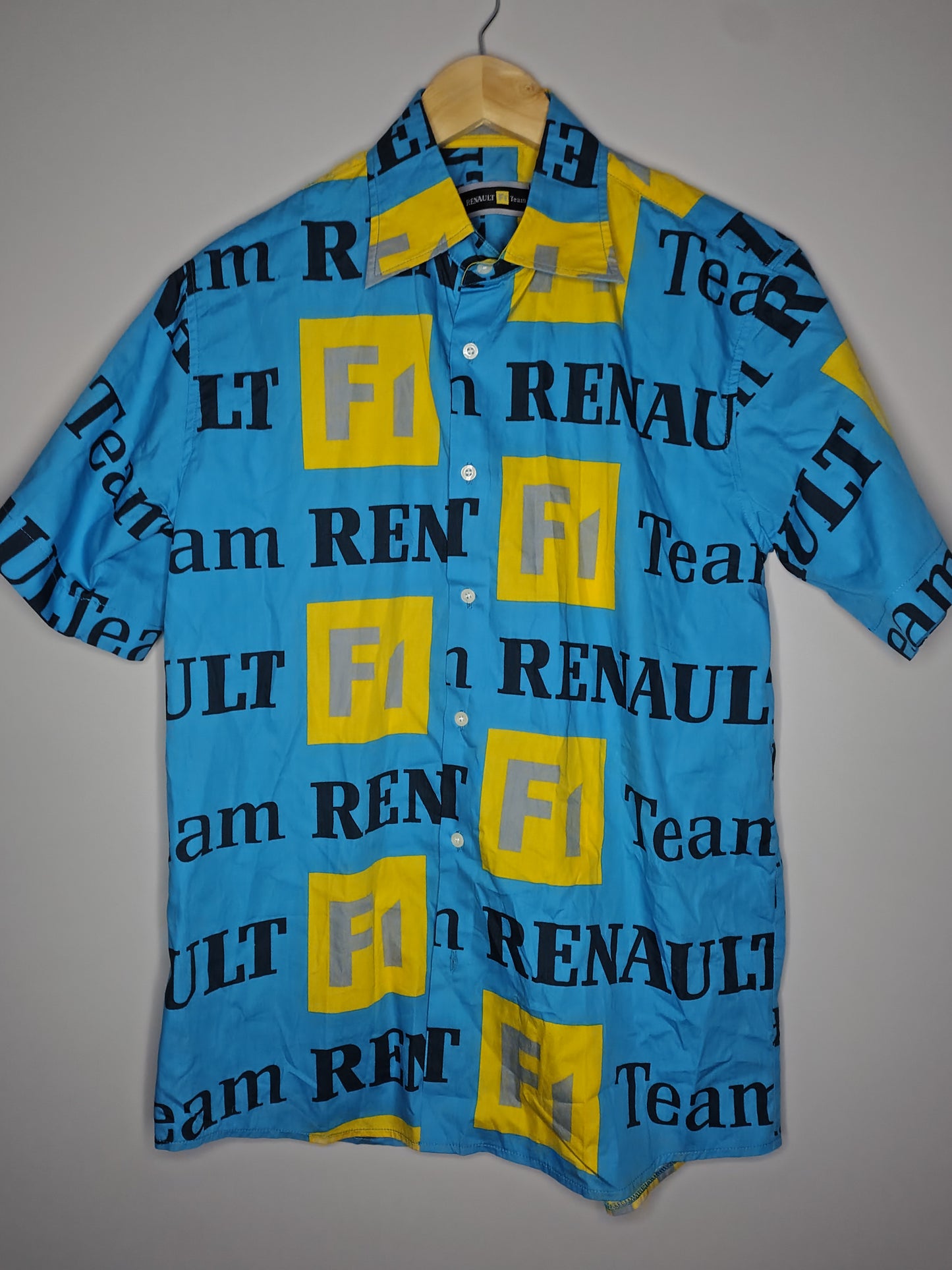 2004 Renault F1 crazy Hawaiian beach summer shirt Fernando Alonso