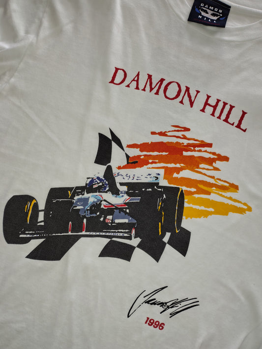 1996 Damon Hill World tour t-shirt Williams Renault FW18 vintage F1