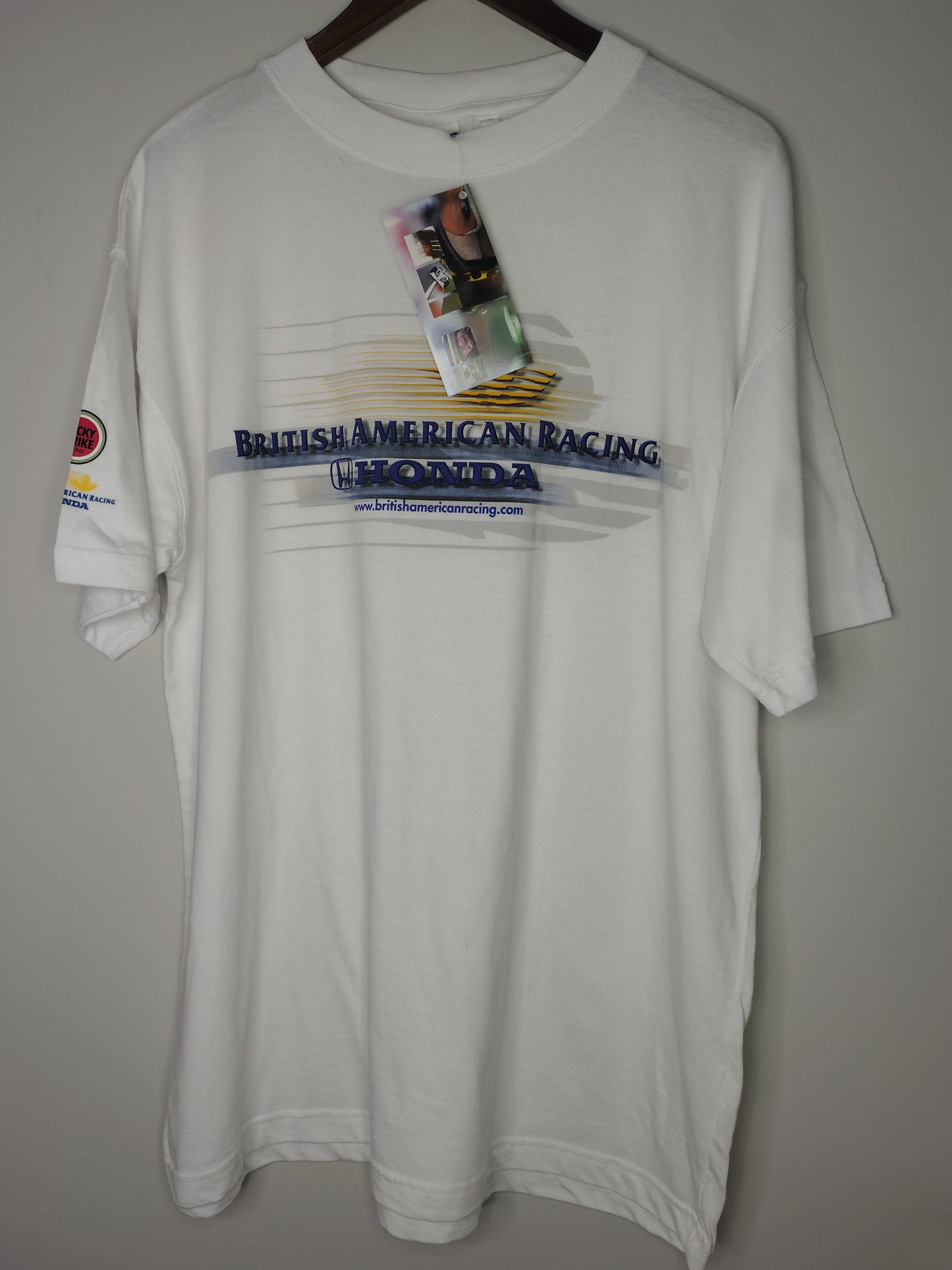 2000 British American Racing BAR Honda official team t-shirt lucky strike luckies vintage F1