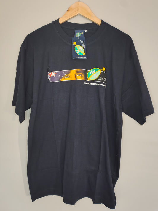 Official Mark Webber t-shirt navy large red bull jaguar minardi aussie