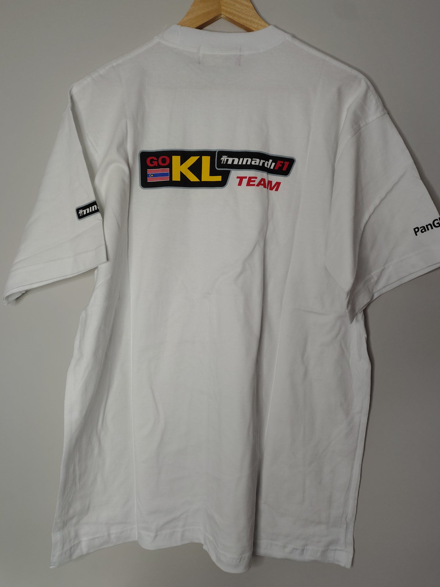 2002 KL Minardi Asiatech PS02 official team t-shirt Asiatech Mark Webber era front & back print vintage F1