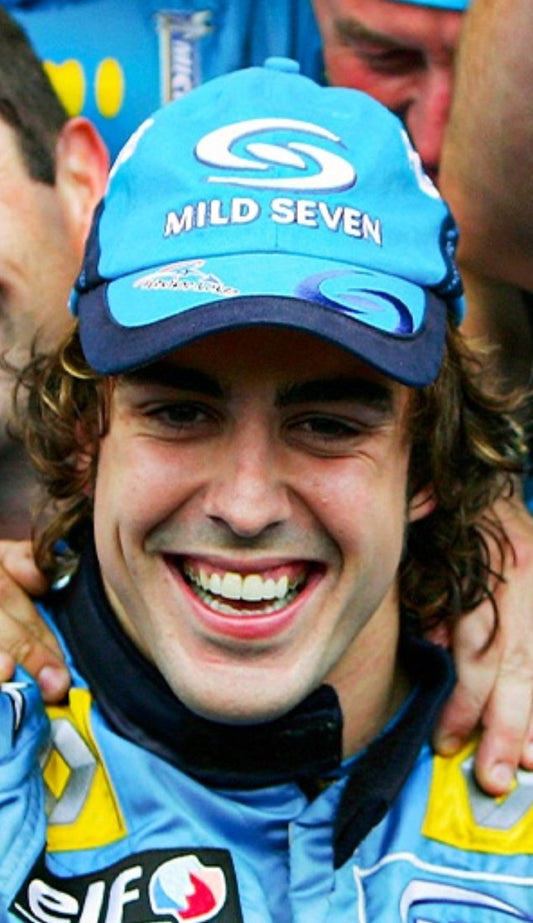2005 Fernando Alonso Renault R25 cap hat Mild Seven formula 1 F1 grand Prix official