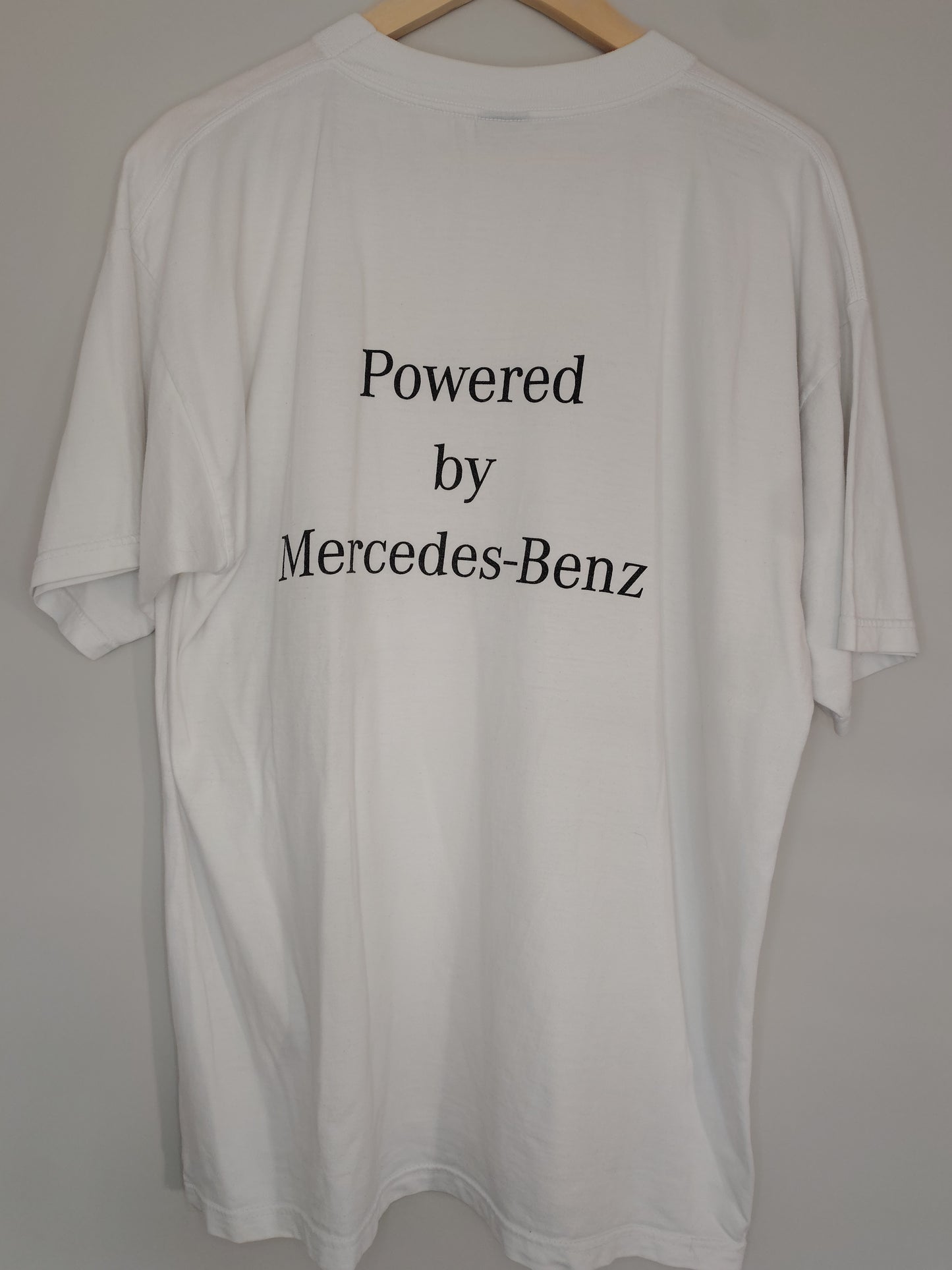 1999 West McLaren Mercedes David Coulthard MP4/14 white t-shirt vintage F1