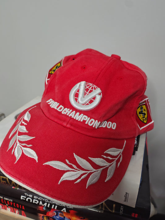 2000 F1 world champion Michael Schumacher Ferrari cap official