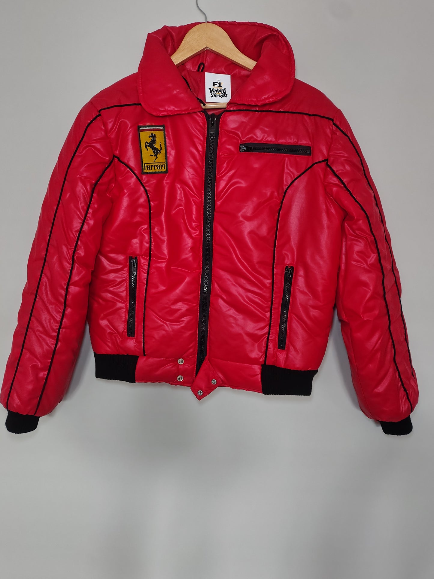 Vintage Ferrari sports jacket formula one F1 grand Prix made in England