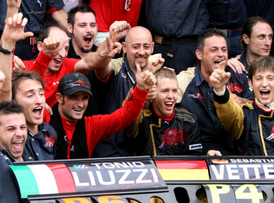 2007 Scuderia Toro Rosso STR2 Puma team issue denim shirt Sebastian Vettel era rare