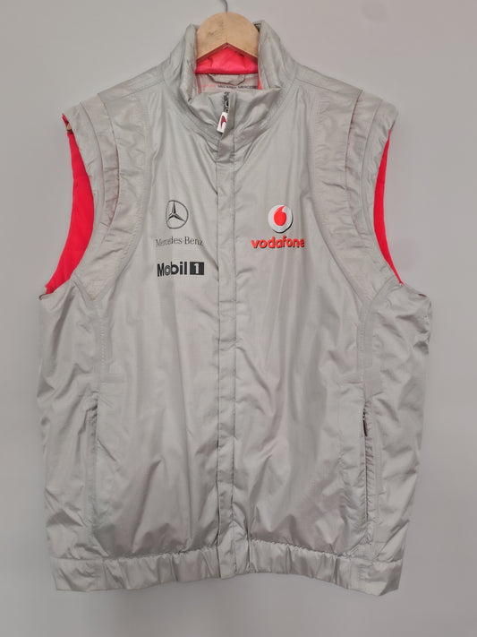 Official Vodafone McLaren Mercedes  gilet Lewis Hamilton F1 formula one grand prix XXL bodywarmer