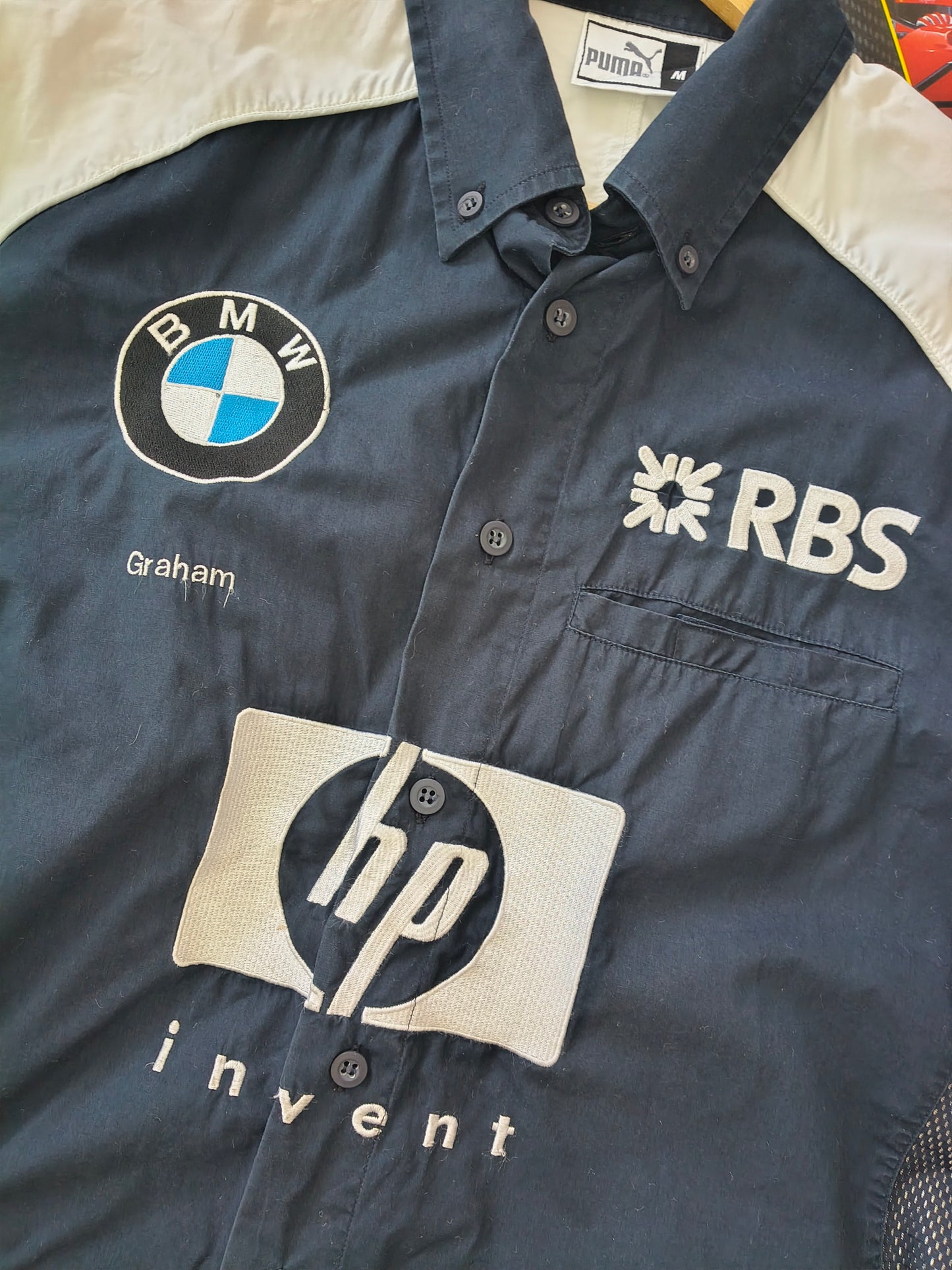 2004 BMW Williams FW26 team issue shirt Puma official Juan Pablo Montoya Ralf Schumacher era