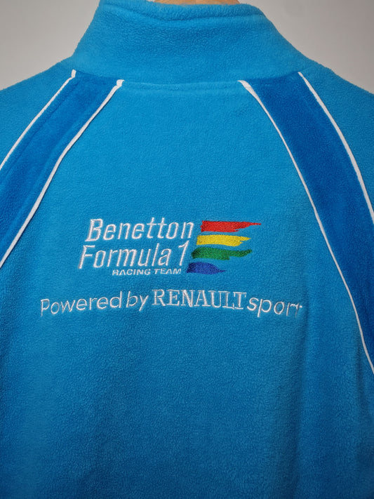 2001 Benetton Formula 1 powered by Renault Sport grid full zip fleece team track F1 grand Prix Jenson Button Giancarlo Fisichella