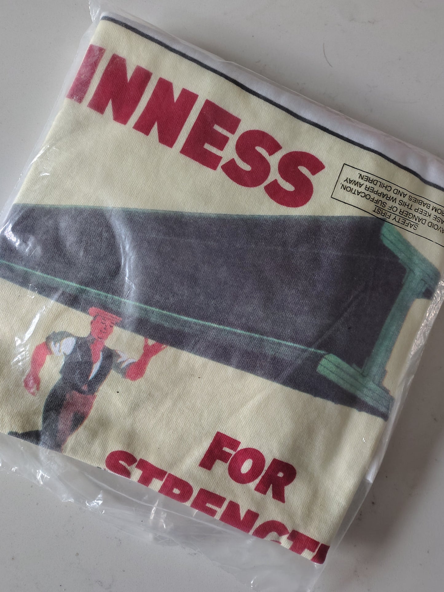 1994 Guinness for strength original white single stitch t-shirt vintage XL 90's Ireland Rare Pints