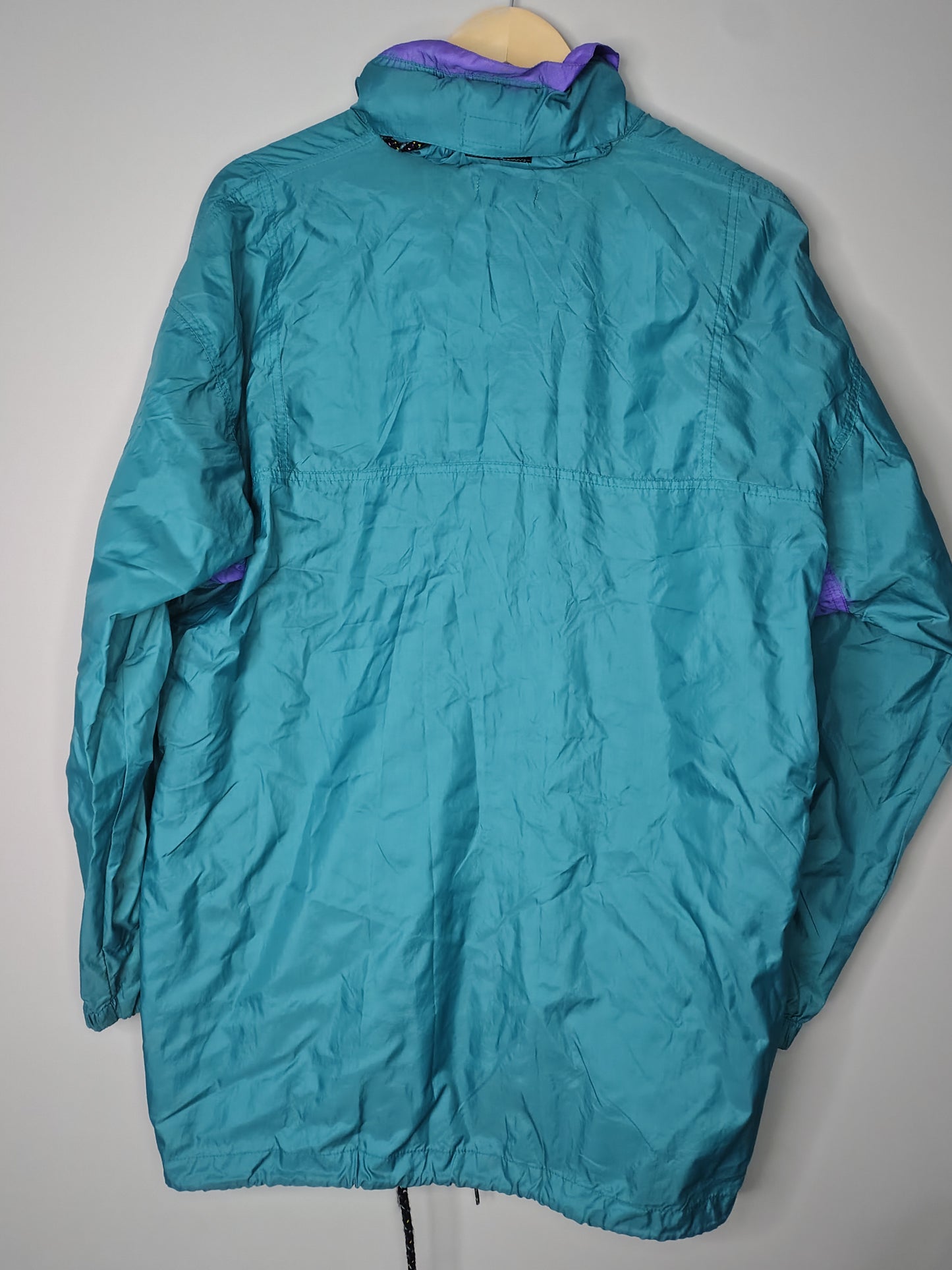 Benetton F1 racing team lightweight colourblock jacket with hood official
