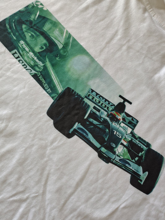 Vintage Jaguar Racing Mark Webber Official T-shirt F1 Red Bull HSBC Stewart Rare