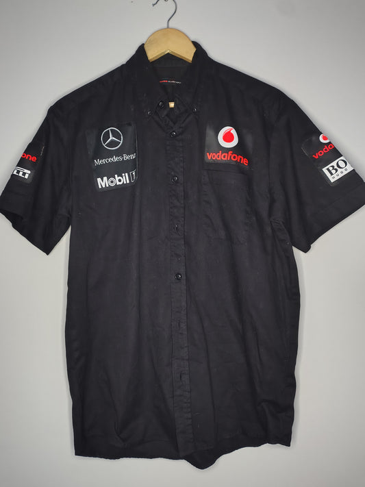Vodafone McLaren Mercedes team F1 shirt black official