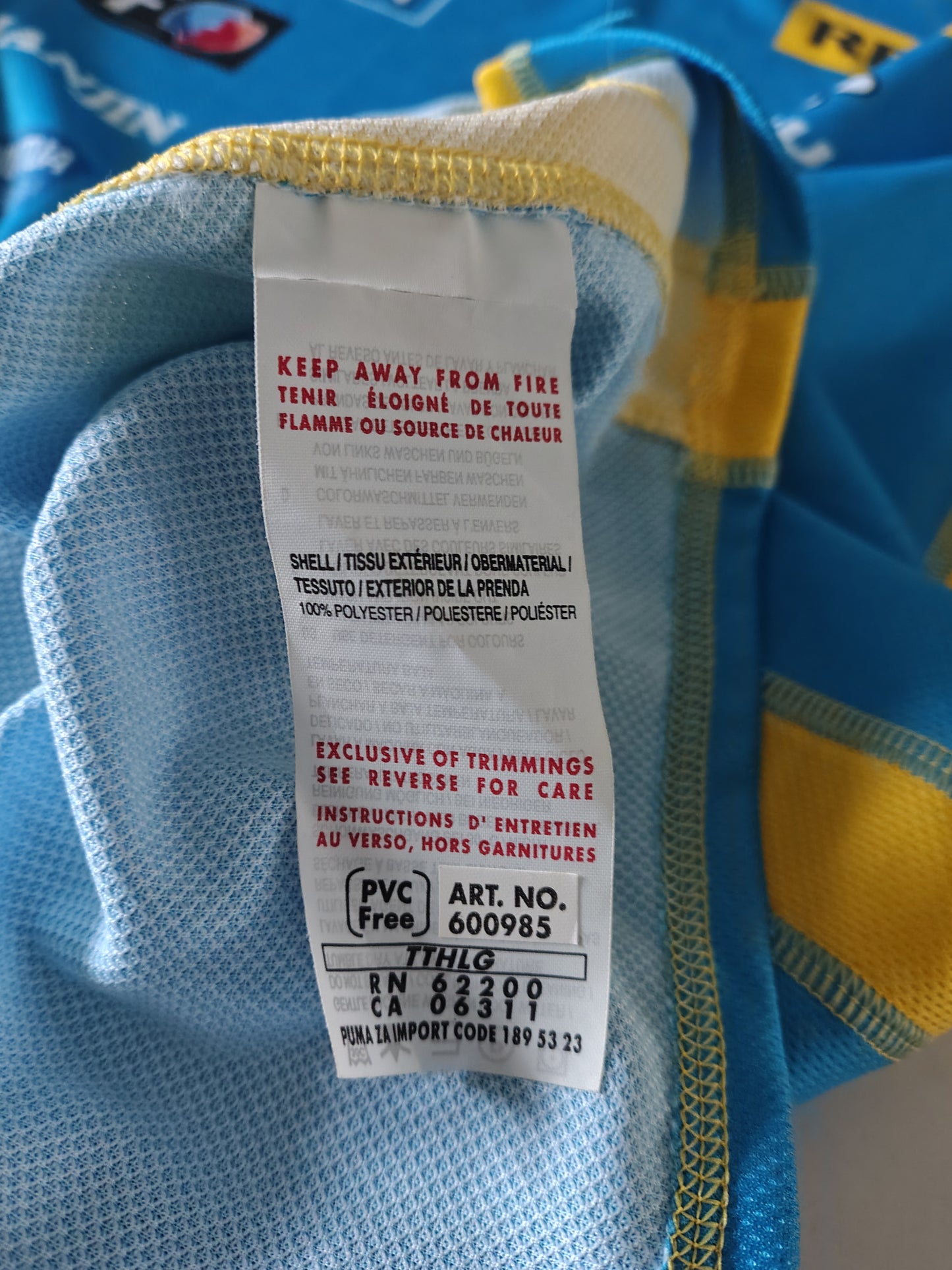 Official Puma Renault blue yellow team t-shirt mild seven Fernando Alonso 2006 team issue