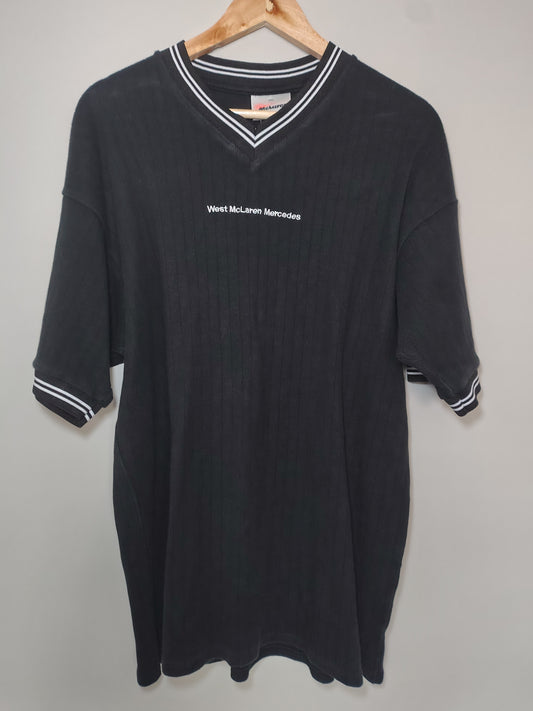 Vintage West McLaren mercedes ribbed t-shirt mens XXL formula one F1 grand Prix