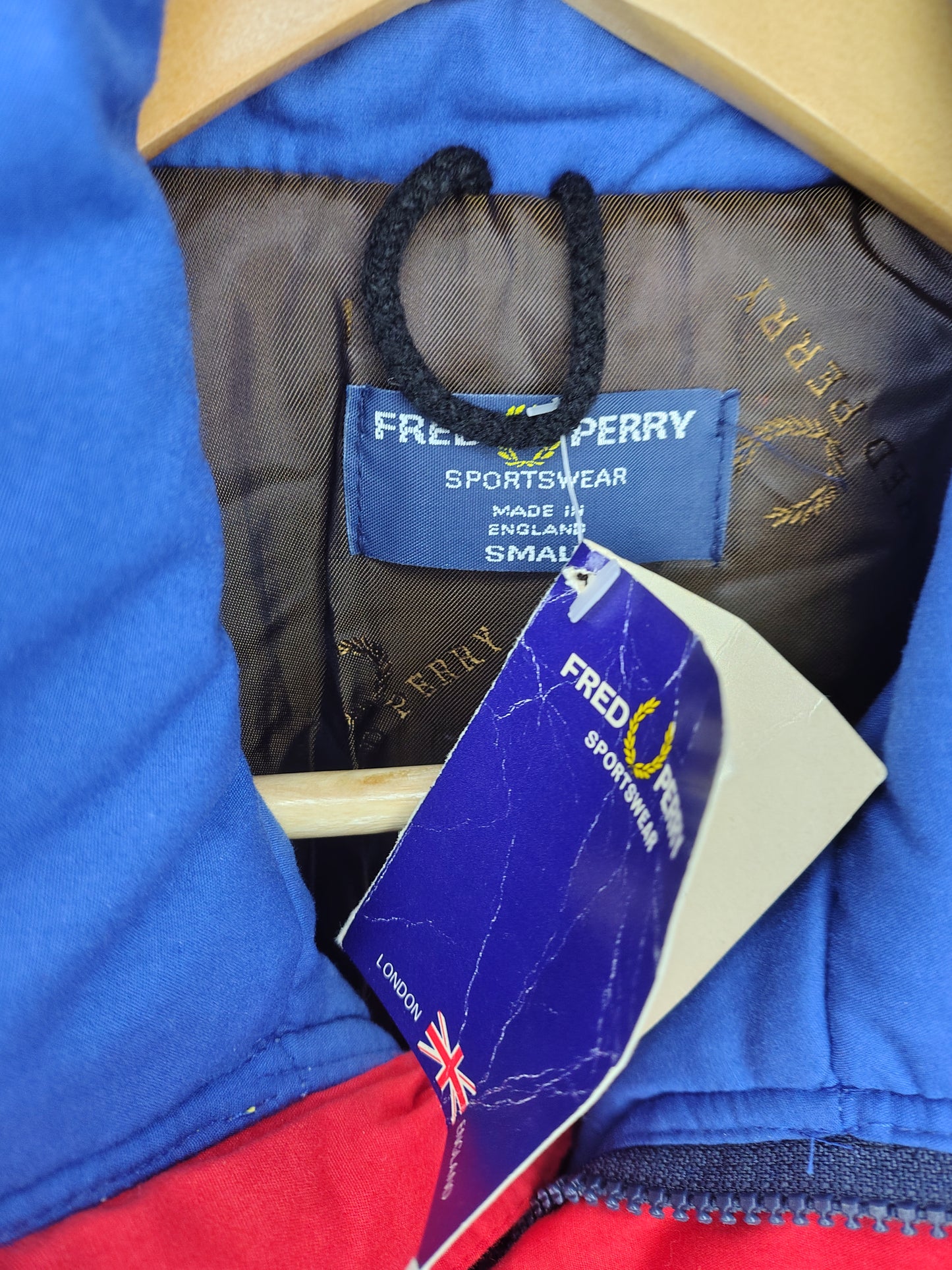 1992 Canon Williams Fred Perry team grid Jacket Mansell Prost pit track Grand Prix F1 FW14B Deadstock made in England with tags