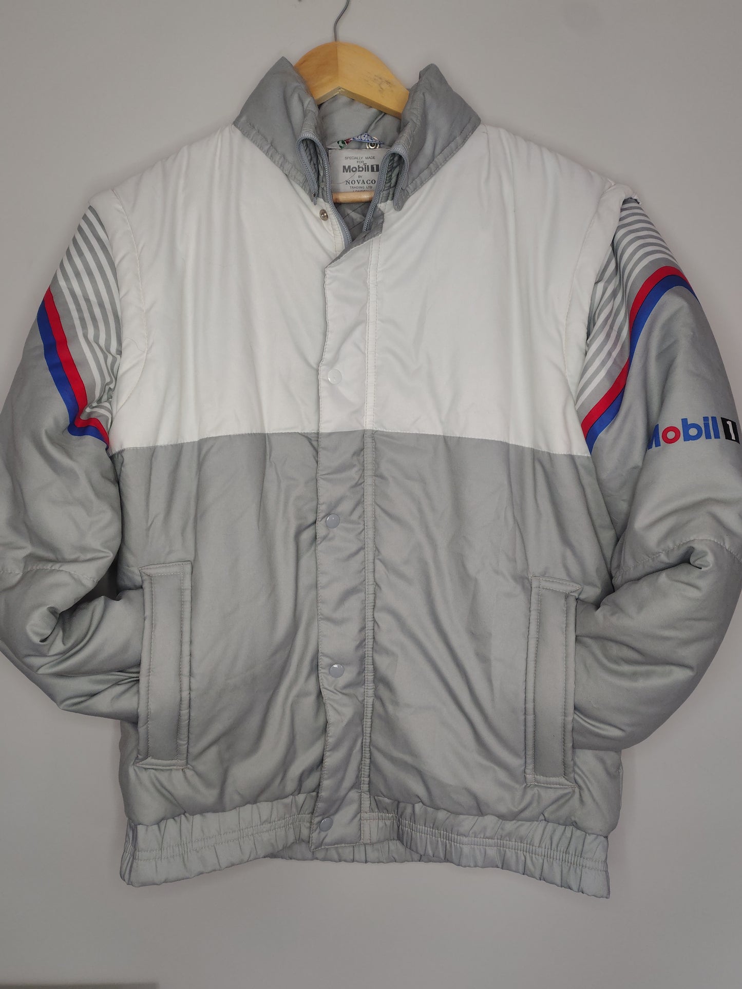 1980s Mobil 1 rally promotional jacket gilet vintage