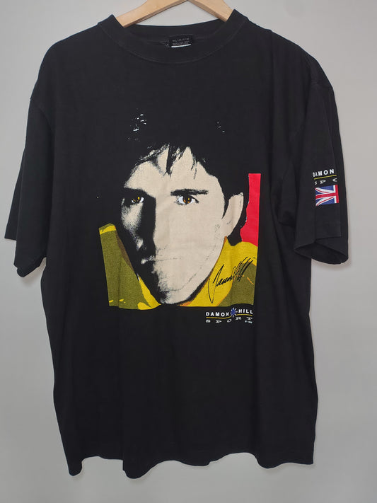 1998 Damon Hill World champion t-shirt from 1998 F1 formula one grand Prix Williams Jordan 90s nineties vintage